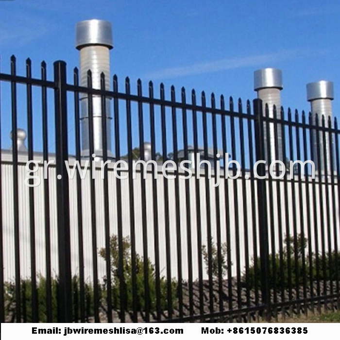 Black Color Zinc Steel Wrought Iron Fence